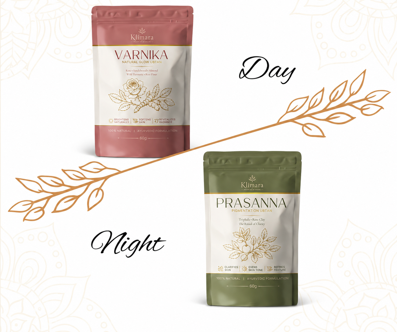 Klīṃara Ritual Duo — Ayurvedic Ubtan Ritual for Pigmentation & Natural Glow